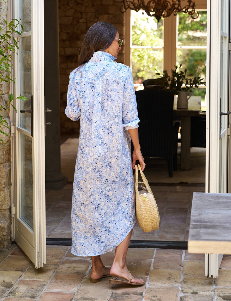 RORY Blue Floral, Italian Classic Linen