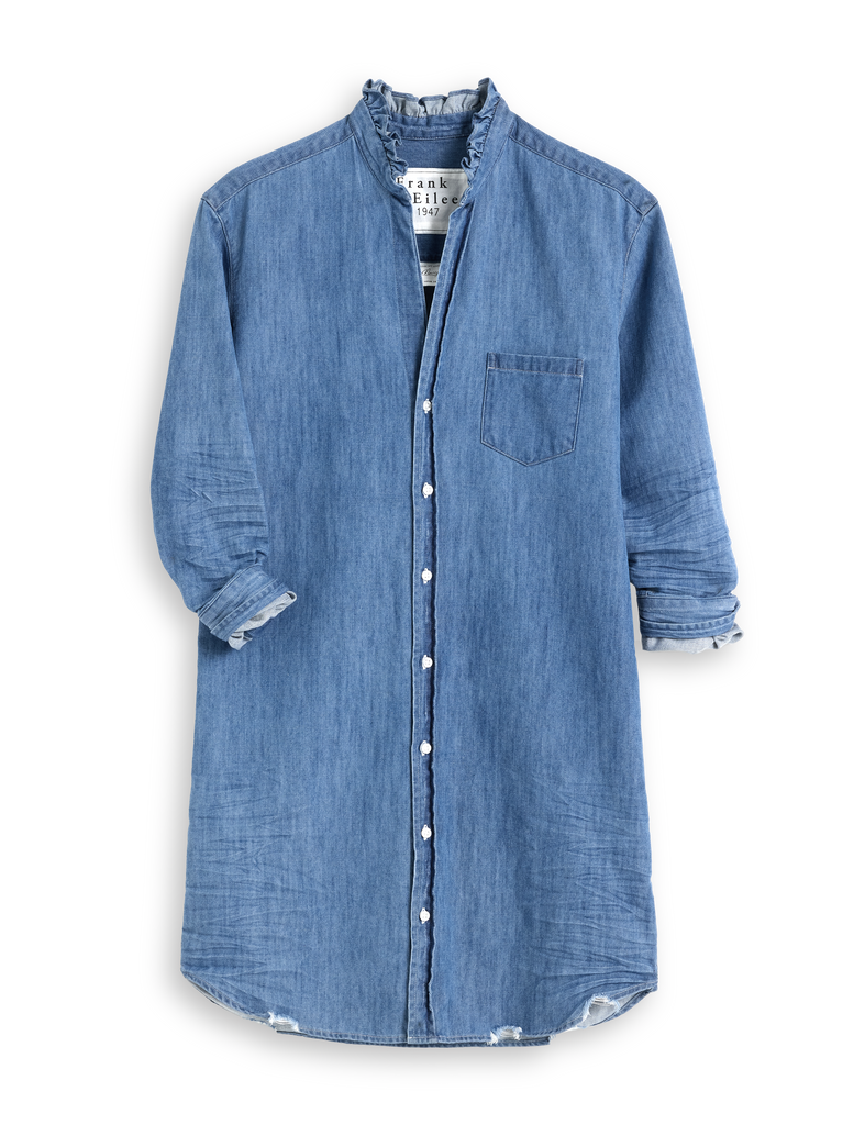MARY RUFFLE Vintage Stonewashed Indigo, Famous Denim