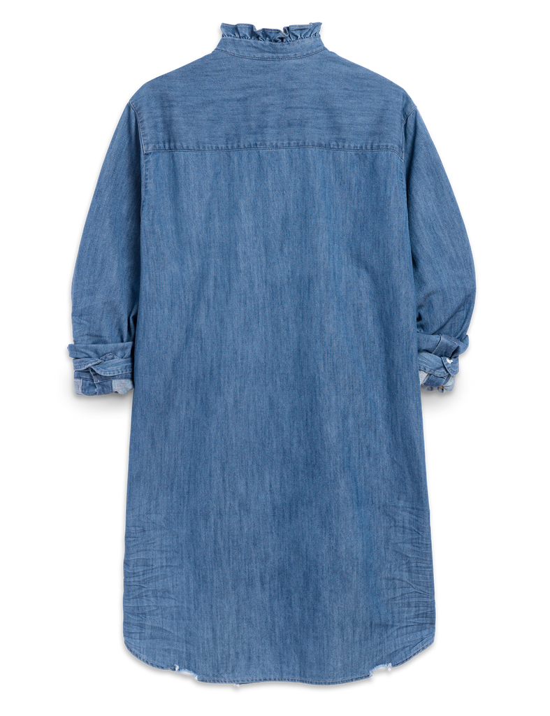 MARY RUFFLE Vintage Stonewashed Indigo, Famous Denim