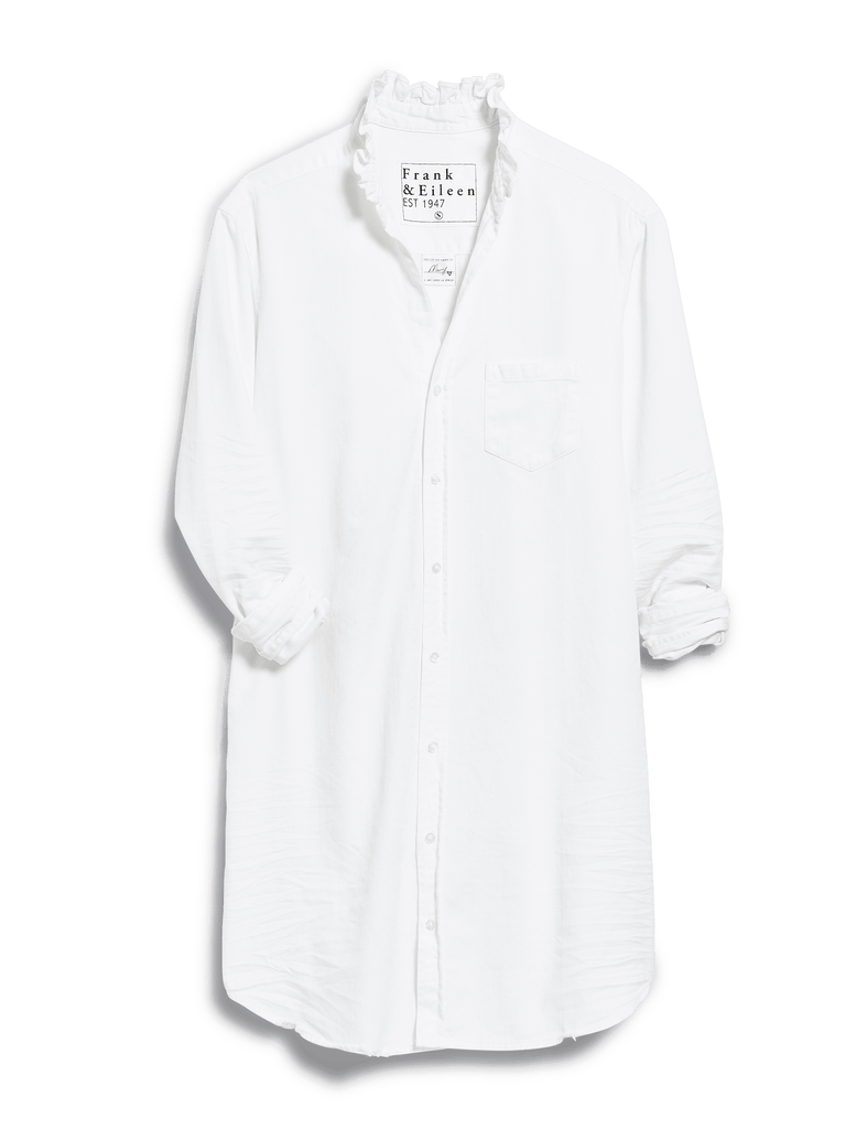 MARY RUFFLE White, Famous Denim