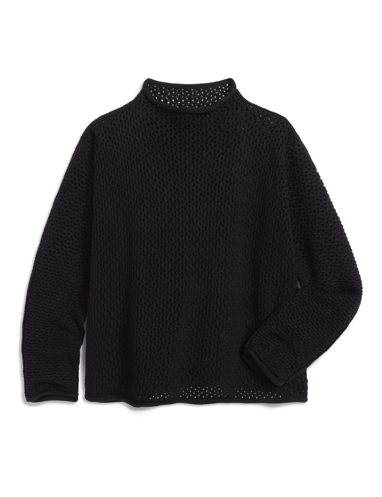 MONTEREY POINTELLE Black, Pure Italian Cotton
